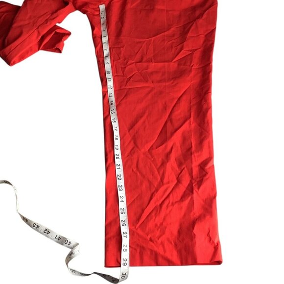 Zac & Rachel Womens Tapered Leg Ankle Pants Red 5 Pocket Design Plus Size 20W - Picture 8 of 16